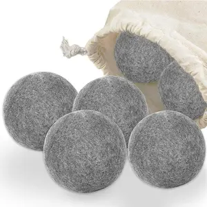 100% Premium Eco-Friendly Natural 7Cm New Zealand Wool Dryer Laundry Ball