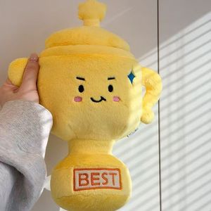 Trophy Plush Pillow Yellow With You Are The Best Banner For Kids Gift - Product Image 4