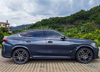 Para 2019-2023 BMW F96 X6M LD estilo fibra de carbono forjado raya falda lateral kit de carrocería