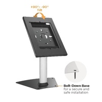 Kiosque de sécurité antivol pour tablette d'hôtel, centre commercial et restaurant, avec serrure et clé, casier pour iPad 9.7 pouces