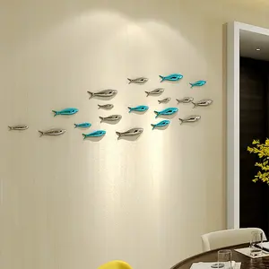 Decorazione creativa della parete decorazione della parete della scuola di pesce sfondo appesa alla parete