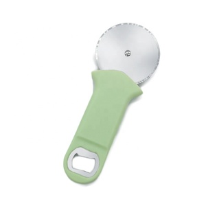 Rueda cortadora de pizza con abrebotellas, cortadores de pizza de acero inoxidable Premium, utensilios de cocina - Product Image 1