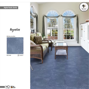 Carreaux de sol en porcelaine série Terrazzo, antibactériens, résistants à l'usure, isolants thermiquement, pour extérieur, villa, salle à manger, supermarché - Product Image 2