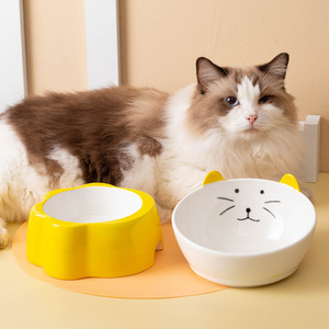 Comedero de Cerámica para Gatos, Diseño Elevado para Gatos, Perros y Mascotas, Tamaño Grande - Product Image 3