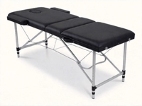 Table de massage et de tatouage pliable en alliage d'aluminium, épaissie, pour maquillage permanent, facile à transporter