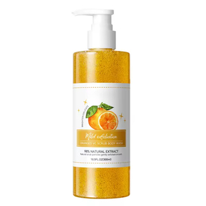 Gel douche parfumé exfoliant et hydratant pour le corps, enrichi en vitamine C, blanchissant et nourrissant, marque propre. - Product Image 2