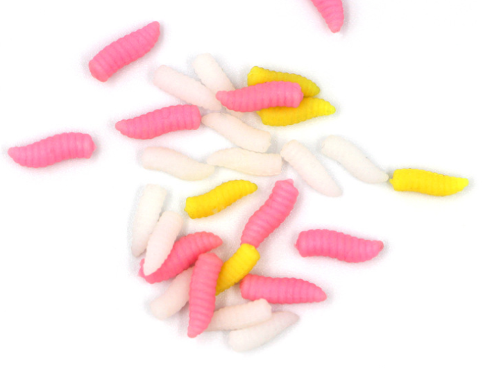225 Pièces Leurres Souples Silicone Pour Pêche - Vers, Maïs, Criquets Artificiels Multicolores