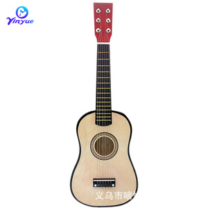 Guitarra acústica de madera de tilo de 21 pulgadas para niños, mini guitarra de seis cuerdas, juguete, instrumento musical - Product Image 4