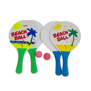 Juego de Pelota de Playa, Juego de Raquetas de Madera, 2 Raquetas, 1 Pelota en una Bolsa de Malla, Juegos Familiares en la Playa, Juegos para Niños en la <span class=keywords><strong>Piscina</strong></span> al Aire Libre - Product Image 3