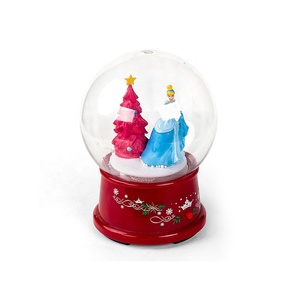 Personalizzato in resina figura albero di natale modello di vetro acrilico globo ornamento acqua globo di neve con la luce per le decorazioni regalo di festa - Product Image 2