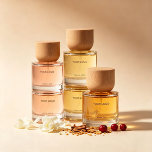 Servicio de Personalización de Perfumes a Medida con Tapa de Madera, Botella de Vidrio, Etiqueta Privada, Vainilla Natural - Product Image 4