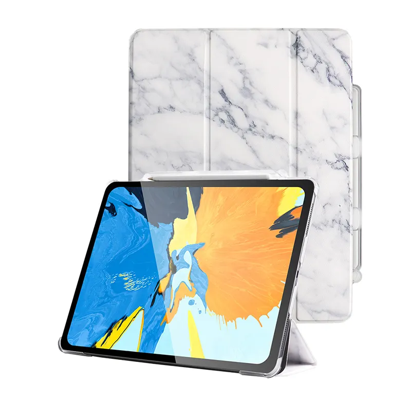 スリムな表面のprケースはiPad Pro 12.9 "(第5世代) 2021 2020第4世代2018第3世代半透明マットバックカバーに適しています