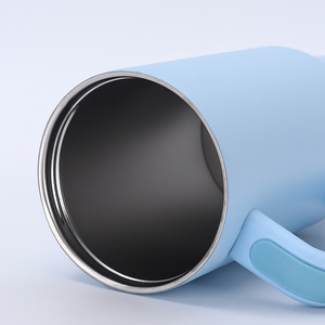 K110 Biểu Tượng Tùy Chỉnh Tràn Bằng Chứng Thủy Du Lịch <span class=keywords><strong>Mug</strong></span> 40 Oz Cách Điện Cốc Bằng Thép Không Gỉ Với Xử Lý Và Lật Rơm - Product Image 5