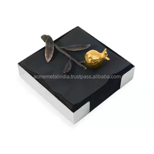 Servilletero de supermercado con logotipo impreso personalizado en metal con acabado elegante, ideal para soluciones creativas de almacenamiento de llaves de vajilla - Product Image 1