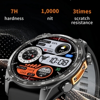 Reloj inteligente HD300pro GPS, pantalla AMOLED de 1,43 pulgadas, mapas sin conexión, 3ATM, resistente al agua, 4GB, linterna de memoria, reloj inteligente para exteriores para hombres