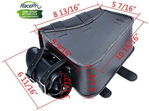 RACEPRO – sacoches en cuir PU pour <span class=keywords><strong>Harley</strong></span> <span class=keywords><strong>Davidson</strong></span> <span class=keywords><strong>Softail</strong></span> Deluxe Dyna Wide Glide Fat Bob, accessoires de moto - Product Image 3