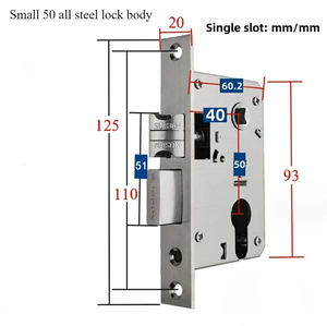 SSR S209 Stainless Steel <b>Key</b> Operated Multifunctional Anti Lift <b>Lock</b> Body 150x50x65mm Household Universal Type - Product Image 4