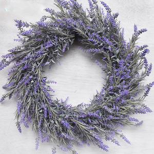 <span class=keywords><strong>Couronne</strong></span> <span class=keywords><strong>de</strong></span> cheveux <span class=keywords><strong>de</strong></span> fleurs artificielles Porte d'entrée <span class=keywords><strong>Couronne</strong></span> <span class=keywords><strong>de</strong></span> lavande artificielle - Product Image 1