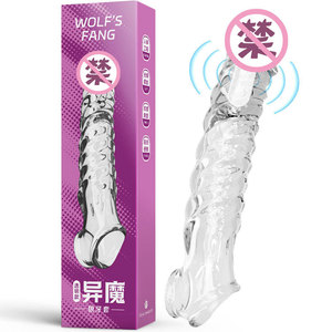 Wolf's Fang Otherworldly Wolf Fang Set <b>TPE</b> Vibrating Penis Sleeve USB Rechargeable Adult Stimulation - Product Image 2