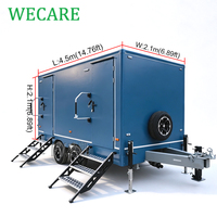Toilettes mobiles de luxe écologiques pour l'extérieur, 14,76 x 6,89 x 6,89 pieds, pour camping, remorque de toilettes portables, sanitaires extérieurs