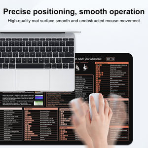 Alfombrilla de Ratón con Atajos de <span class=keywords><strong>Excel</strong></span> en Color Naranja - Alfombrilla de Ratón para Juegos Extra Grande XL con Hoja de Referencia de Funciones y Fórmulas | Antideslizante - Product Image 5