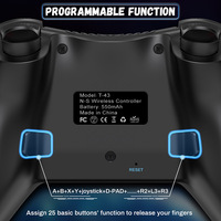 Joystick T43 untuk Switch Pro Gamepad dengan Fungsi Getaran Gyroscope NFC Wake-up Pengontrol Game Nirkabel