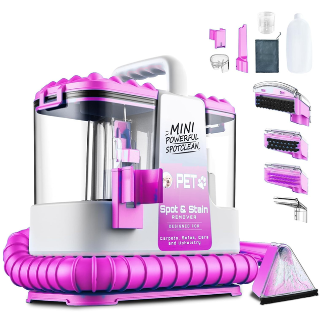 Upgrade Carpet & Upholstery Spot Cleaner, Hard Hair Brush for Deep Cleaning, Vacuum Cleaner Factory