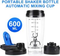Vente en gros 600ML Mélangeur électrique de protéines Shaker Bouteille Mini presse-agrumes portable Tasse à café en plastique à agitation automatique Cadeau écologique
