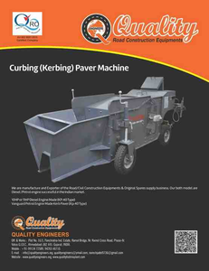 Machine de pose de bordures de route économique pour la fabrication de bordures avec système de vibrateur et alimentation en béton - Product Image 4