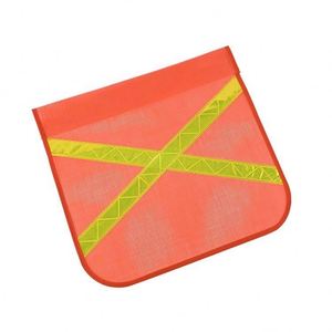Orange Red Custom Color Shape Portable Hanging Style Truck Use Vehicle Whip Polyester Fabric Traffic Safety <b>Flag</b> - Product Image 6