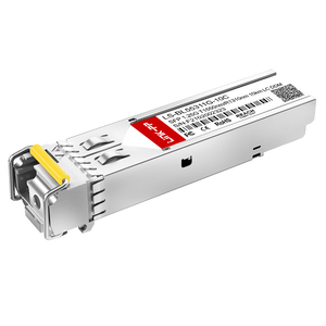 Cisco GLC-BX-10D Compatible SMF 1550nm-TX/1310nm-RX WDM BiDi SFP 1.25G 10km Single Mode Optical Transceiver Module - Product Image 1