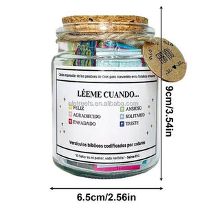 Cadeau d'affaires 1 Set Verre Espanol Espagnol Espagne Émotions et Sentiments <span class=keywords><strong>Jésus</strong></span> Bible Versets Pot en Espagnol - Product Image 5