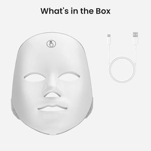 Appareil de beauté sans fil anti-rides à sept couleurs, spectromètre portatif, masque LED domestique, outil de massage facial - Product Image 2