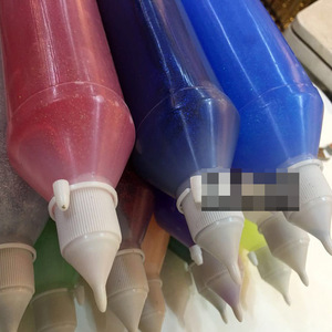 ชุดเย็บปักถักร้อยแบบน้ำ 12 สี พร้อมกาวผงทองกลิตเตอร์เรืองแสงสำหรับตกแต่งงานฝีมือทำมือ - Product Image 2
