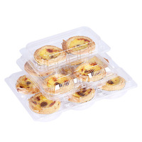 Gobelets à tartelettes et boîtes à dessert jetables en PET transparent, contenants alimentaires à emporter de qualité alimentaire, 24/6/8 pièces