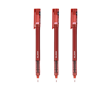 Deli Novo Sai Reta Líquido Pen Grande Capacidade Escova Talão Suave para Secagem Rápida Cor Marcação para Matemática Estudantes Teste - Product Image 1