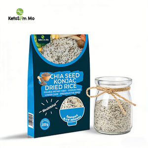 Groothandelsprijs Lage Koolhydraat Shirataki Rijst Chia Zaden Konjac Gedroogde Rijst - Product Image 1