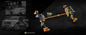 Traxxas F-150แร็พเตอร์ R 4X4สเกล1/10ไม่มีแปรง VXL-3s ESC ไฟ LED แบบ self-righting มีใบอนุญาต RC off-road <span class=keywords><strong>basher</strong></span> - Product Image 4