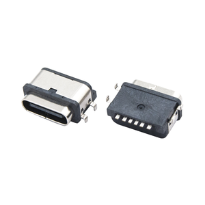 Conector Hembra Tipo C de 6 Pines DSC-0224, USB 3A Máx. 30V, Transferencia de Datos, Impermeable, Montaje Horizontal SMT - Product Image 4