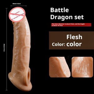 Bao cao su Silicone lỏng để ngăn ngừa và Dương vật giả dày và kéo dài. Tái sử dụng đồ chơi tình dục cho nam giới - Product Image 2
