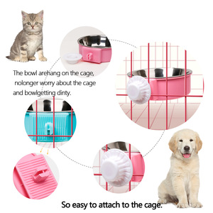 Comedero y Bebedero para Mascotas de Acero Inoxidable, Tazón Colgante para Perros, Contenedor de Agua y Comida - Product Image 4