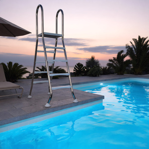 Soporte y Barra Transversal Profesional de Acero Inoxidable 304 de Doble Cara Ecológico para Escaleras de Piscinas y Spas, para Piscinas Elevadas - Product Image 3