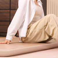Matelas gonflable en PVC sûr et respectueux de la peau, tapis de couchage portable, pliable, facile à ranger, lit gonflable pour les voyages et la randonnée