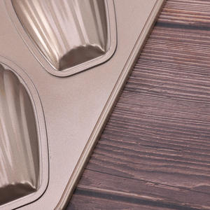 Cetakan Kue Madeleine Anti Lengket <span class=keywords><strong>24</strong></span> Cup dari Logam Emas yang Dapat Disesuaikan, Loyang Kue dan Loyang Muffin untuk Penggunaan di Oven - Product Image 5