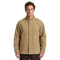 Veste en toile unisexe à fermeture éclair, 100% coton, vintage, de haute qualité, avec logo personnalisé OEM, fabriquée par XUCHANG