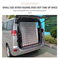 Rampe de chargement manuelle pour porte arrière de voiture d'affaires, pliable, pour fauteuil roulant désactivé