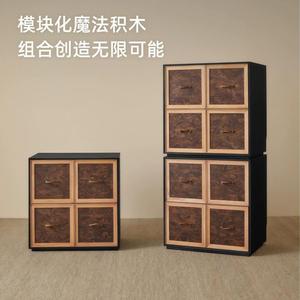 Ash Wood Solid Wood Chest Of Drawers 55x40x57cm Storage Bedroom <b>Bedside</b> <b>Table</b> - Product Image 3