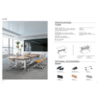 Petite table de réunion d'école de bureau Table de formation pliante moderne
