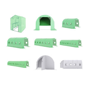 Mini serre de jardin en plastique PE Portable, couvercle tunnel en plastique pour légumes, jardin, cour - Product Image 2