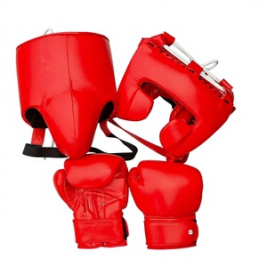Guantes de Boxeo de Cuero Personalizados, Juego de Guantes de Kickboxing para Entrenamiento, con Cierre Ajustable de Gancho y Bucle para Sparring en el Gimnasio - Product Image 3
